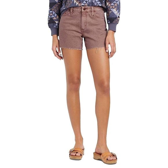 Universal Thread Vintage Midi Cut-Off Denim Jean Shorts Womens 2/26 Raw Hem - Picture 2 of 14